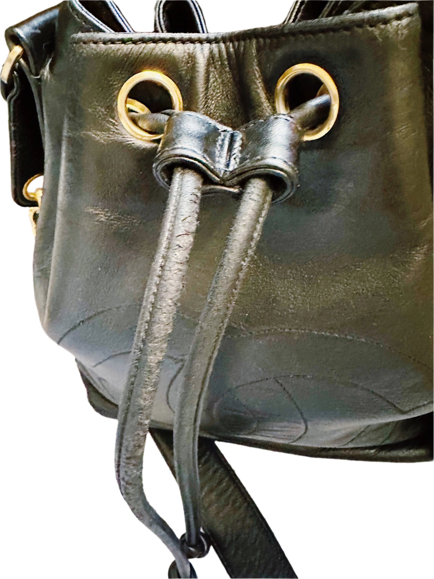 Vintage Chanel Bucket Bag with Gold Chain