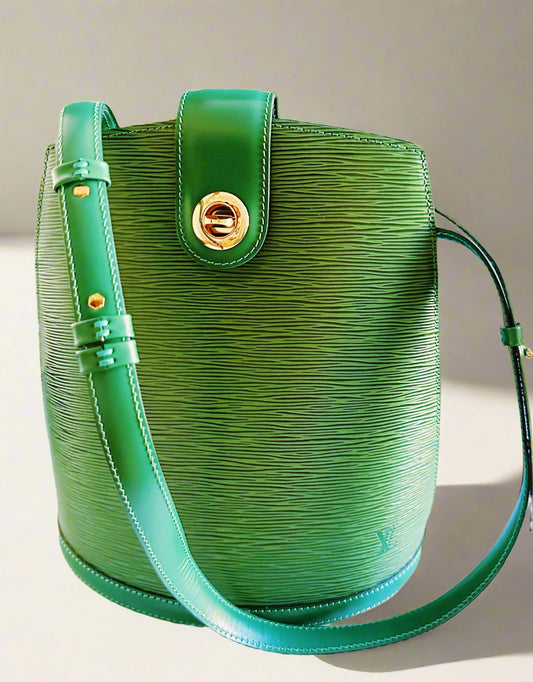 Louis Vuitton Epi Leather Cluny Shoulder Bag Borneo Green