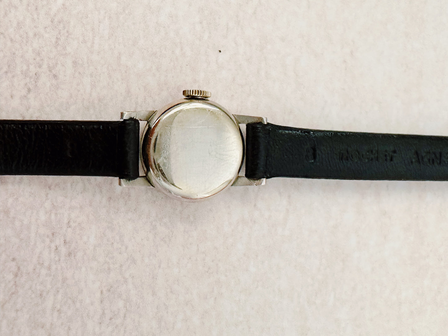 Vintage Rolex 18k White Gold Ref. 2148 Watch 16mm Manual Winding