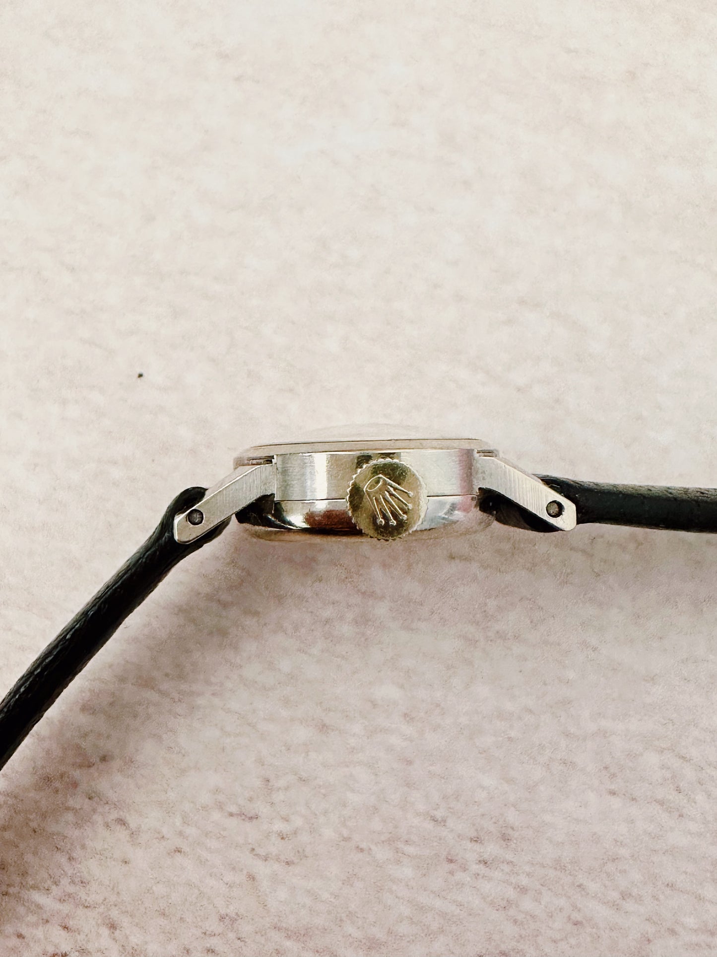 Vintage Rolex 18k White Gold Ref. 2148 Watch 16mm Manual Winding