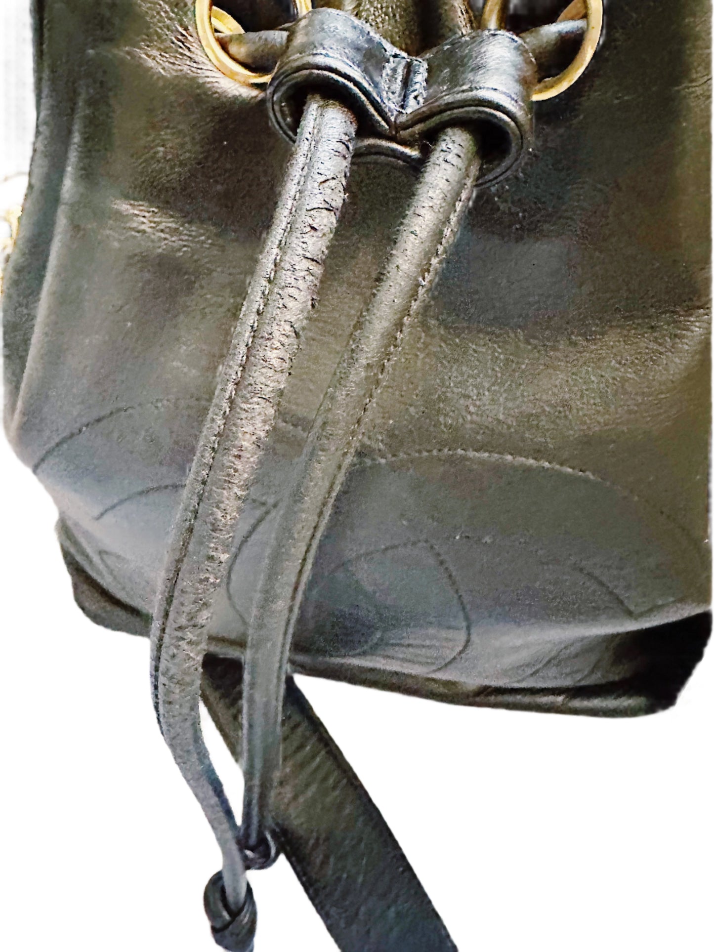 Vintage Chanel Bucket Bag with Gold Chain