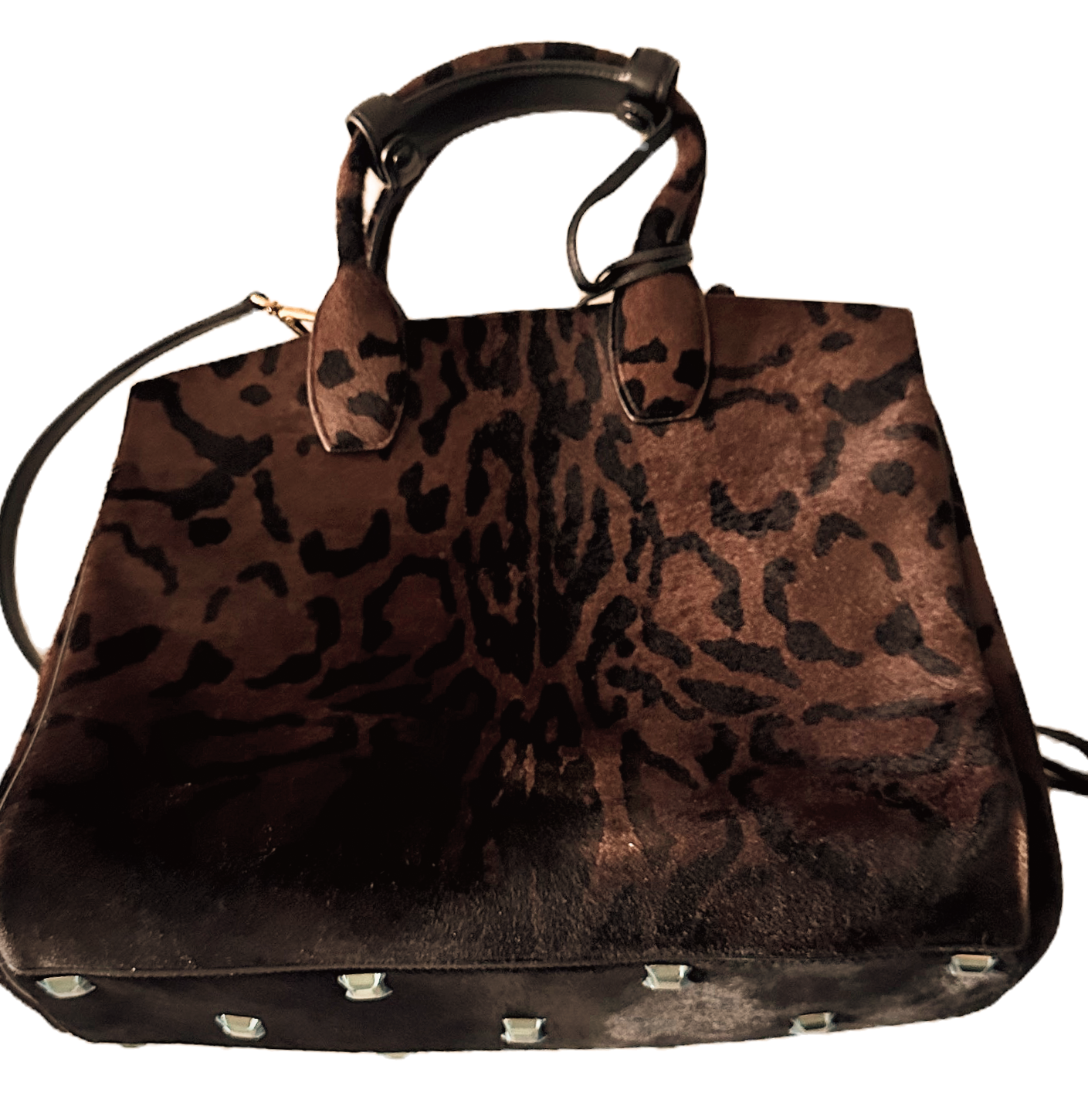 Ferragamo Large Leopard Print Handbag